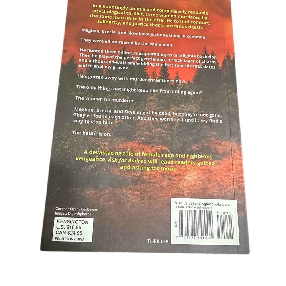 Ask for Andrea by Noelle W. Ihli
Paperback | Thriller / Suspense - Picture 2 of 4